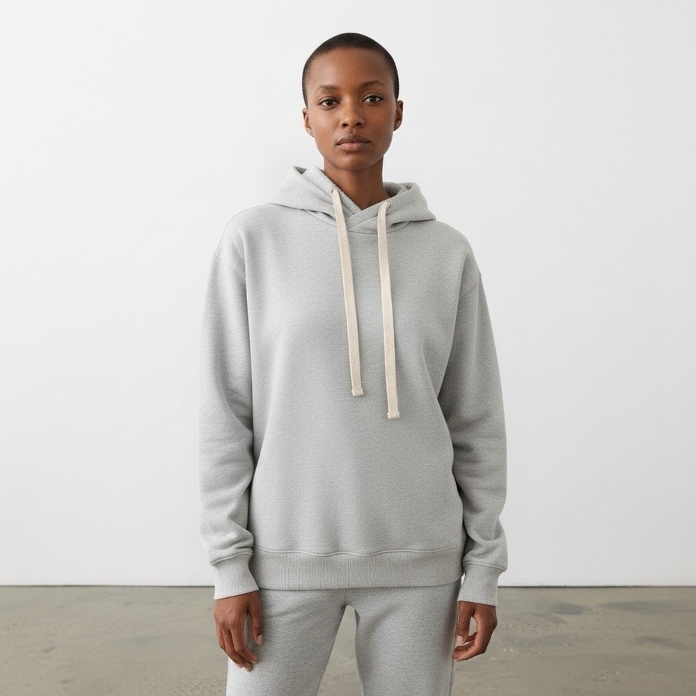 MONROW Light Gray unisex Pullover Sweater hoodie Size Medium